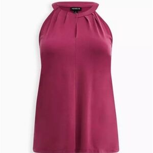 Torrid Fuchsia Halter Blouse Size 4X